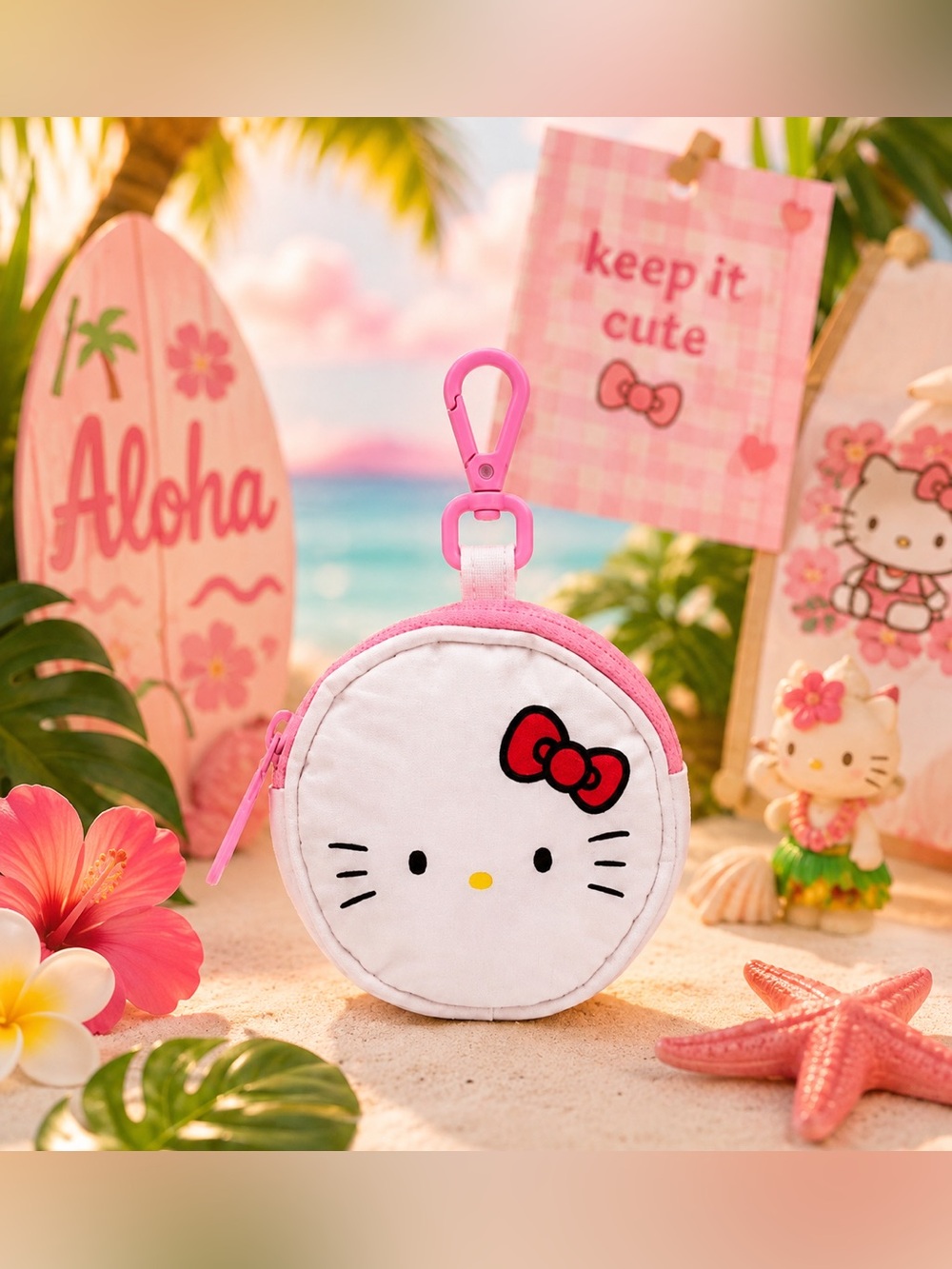 Aloha Collection x Hello Kitty Pouch NWT